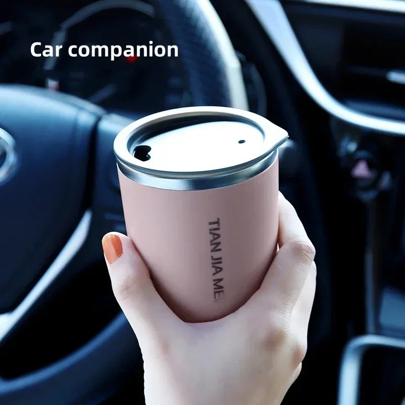 Afralia™ 300ml Stainless Steel Vacuum Flask Thermal Travel Mug Cup