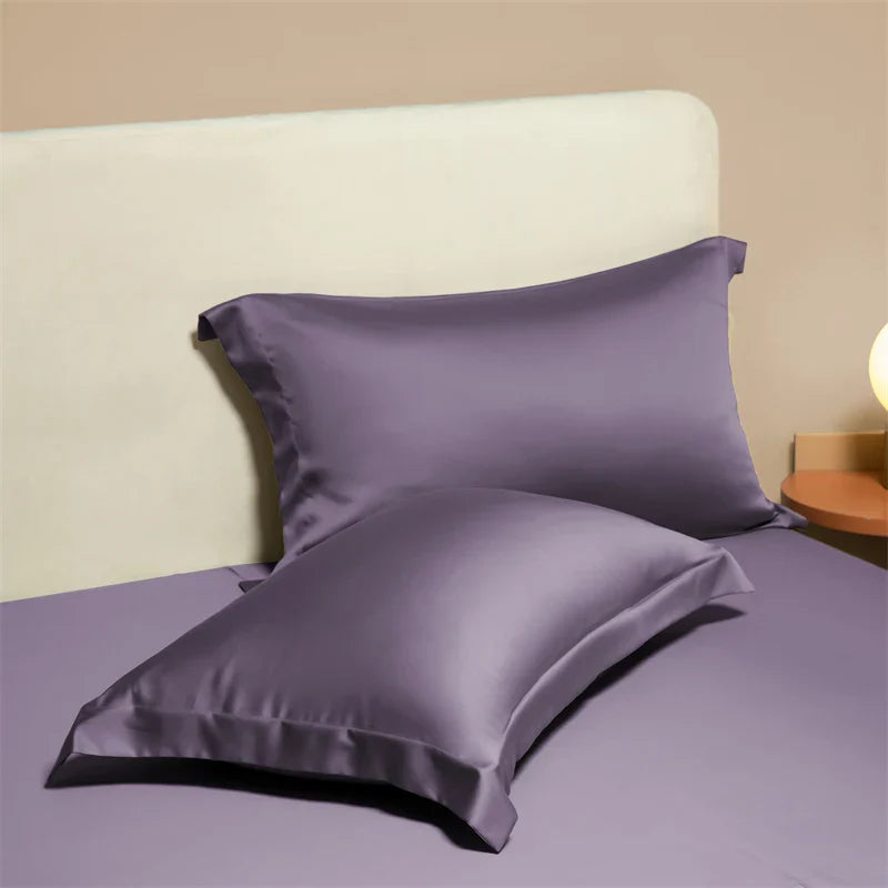 Afralia™ Egyptian Cotton Pillowcase Set - Solid Color Pillow Shams Covers