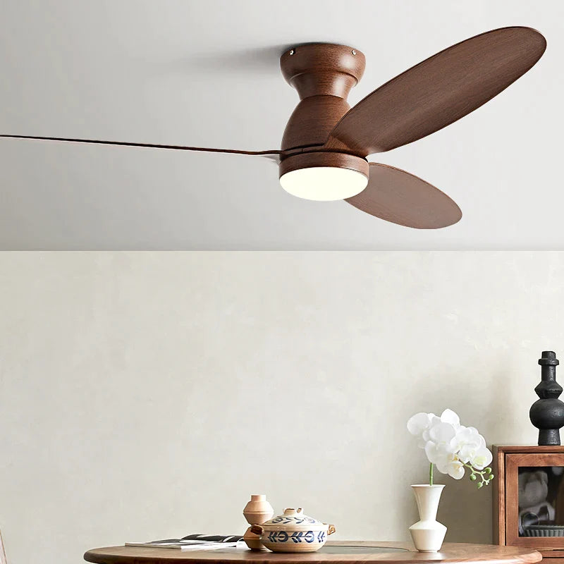 Afralia™ LED Ceiling Fan with Remote Control - American Modern Design - Ceiling Light Fan