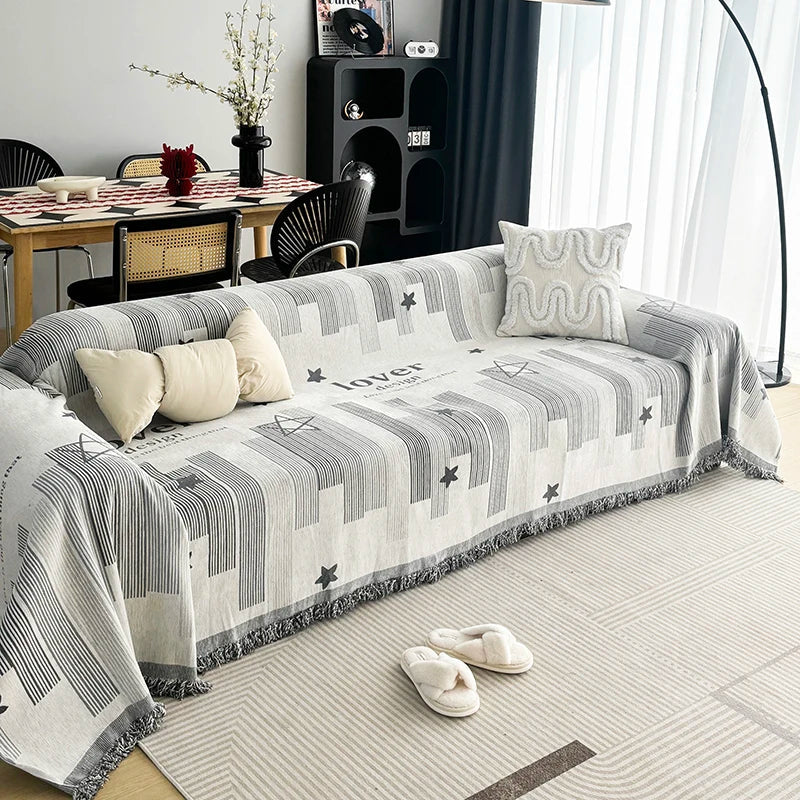 Afralia™ Chenille Sofa Cover: Thickened, Non-slip Couch Towel for Pets & Kids