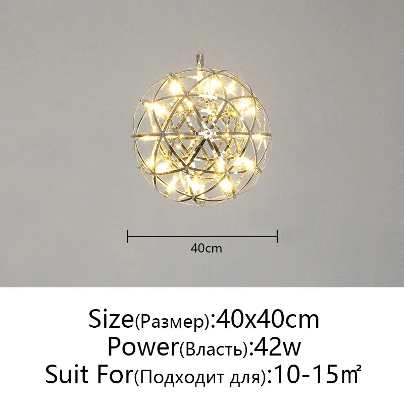 Afralia™ Ball Fireworks Pendant Light: Nordic Modern LED Ceiling Lamp for Shop Decor
