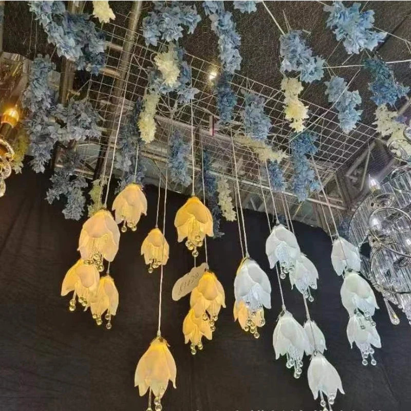 Afralia™ LED Ceiling Chandelier for Wedding, Christmas, Party Decor & Stage Lighting