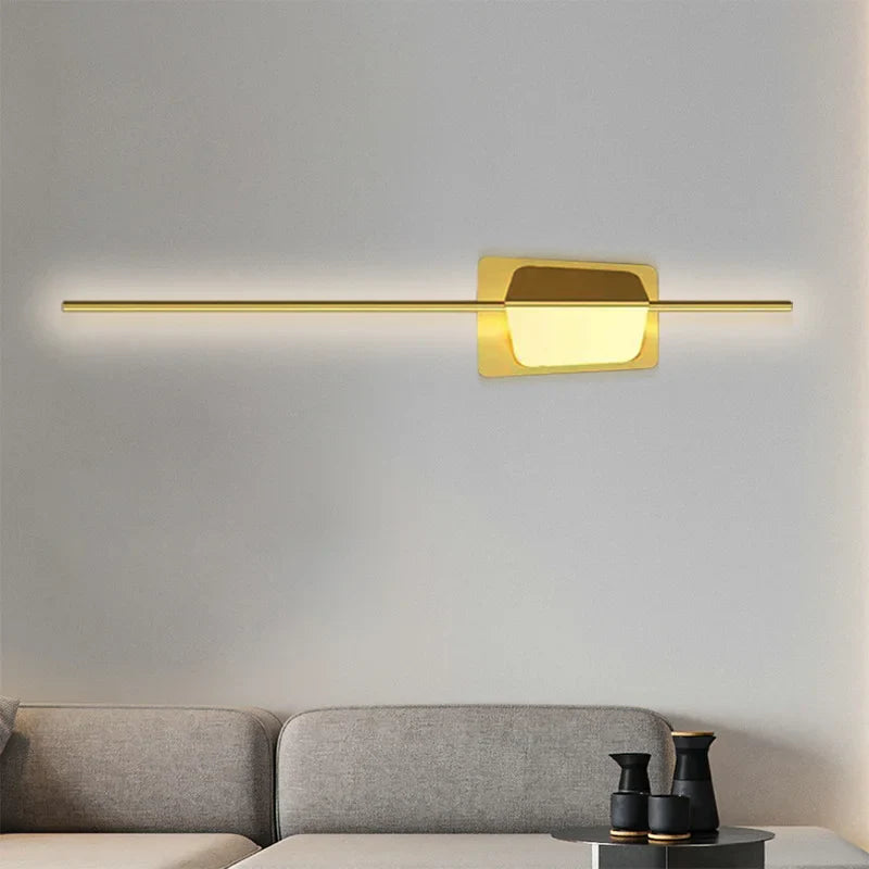 Afralia™ Nordic Bar Shape Wall Lamp LED Light for Bedroom Living Room Sofa Decoration