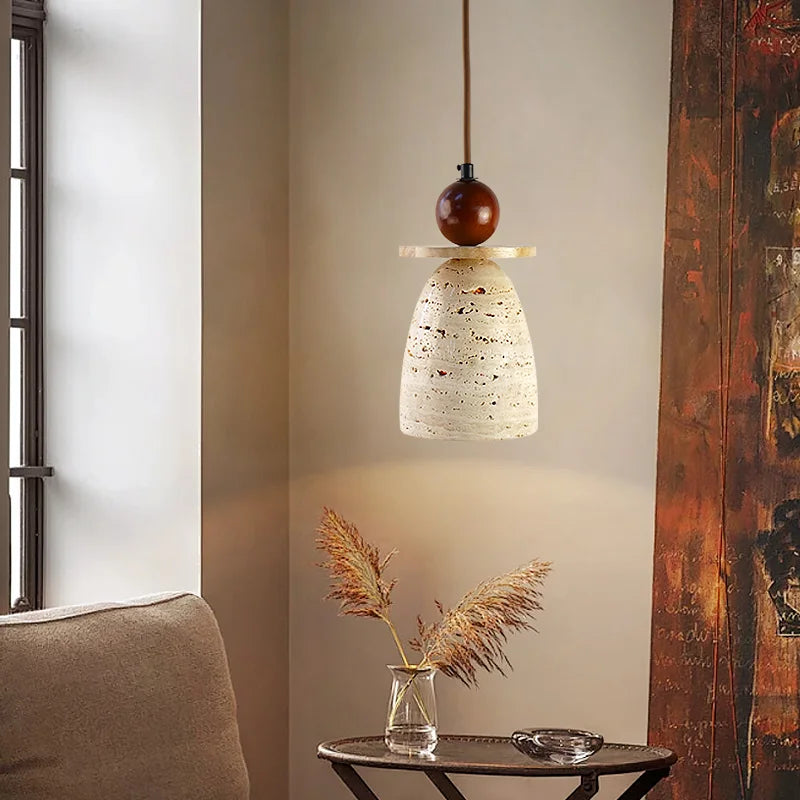 Afralia™ Wabi Sabi LED Hanging Lamps Vintage Pendant Light for Living Room