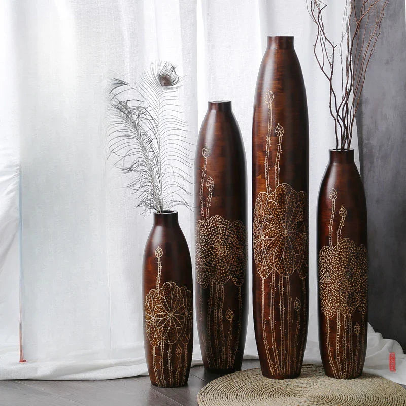 Afralia™ High Stand Vase for Decorative Plants - Elegant Home Decor for Living Room, Office, or Wedding