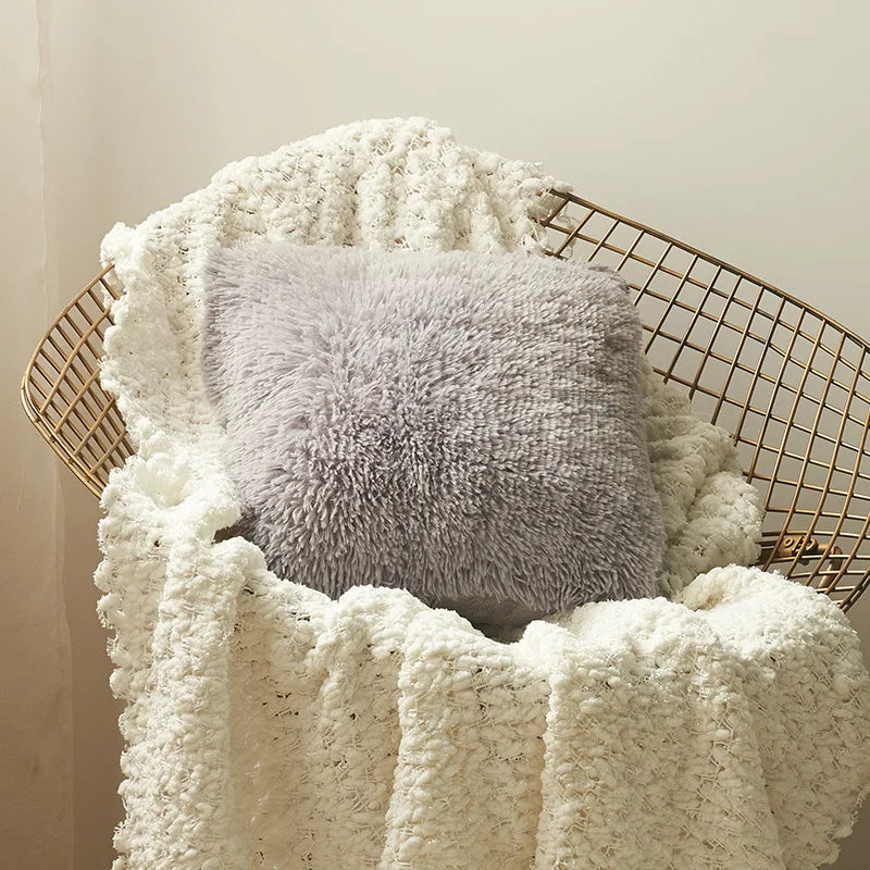 Afralia™ Sea Lion Velvet Body Pillow: Cozy Faux Fur Sofa Decor, 43x43cm Size