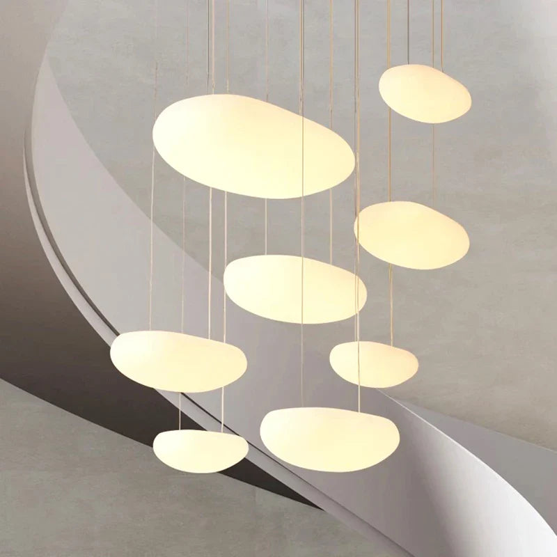 Afralia™ Modern Stair Pendant Light LED Chandelier for Indoor Living Room Lighting