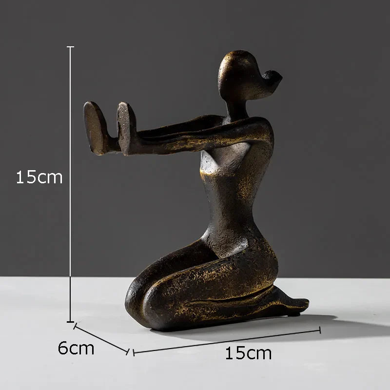 Afralia™ Girl Statue Bookends Decor Resin Decoration for Desk, Bookcase, Library