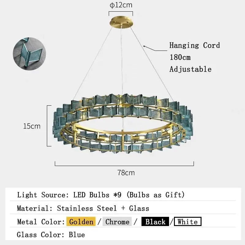 Afralia™ Nordic Luxury Living Room Chandelier: Modern American Style Art Lighting Fixtures