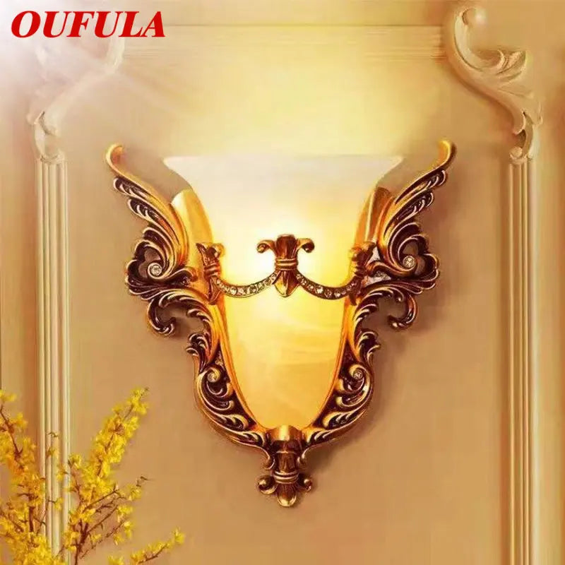 Afralia™ Glass Sconce Light for Modern Interior LED Wall Lamp