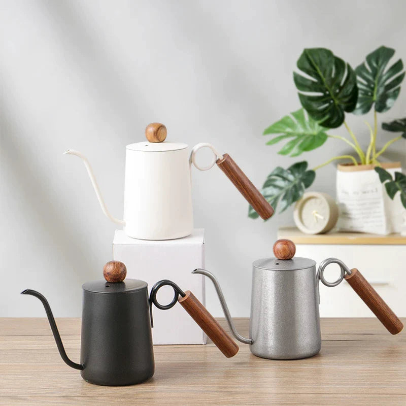 Afralia™ Stainless Steel Gooseneck Kettle Barista Tools Coffee Cafe Accessories Teapot Jug