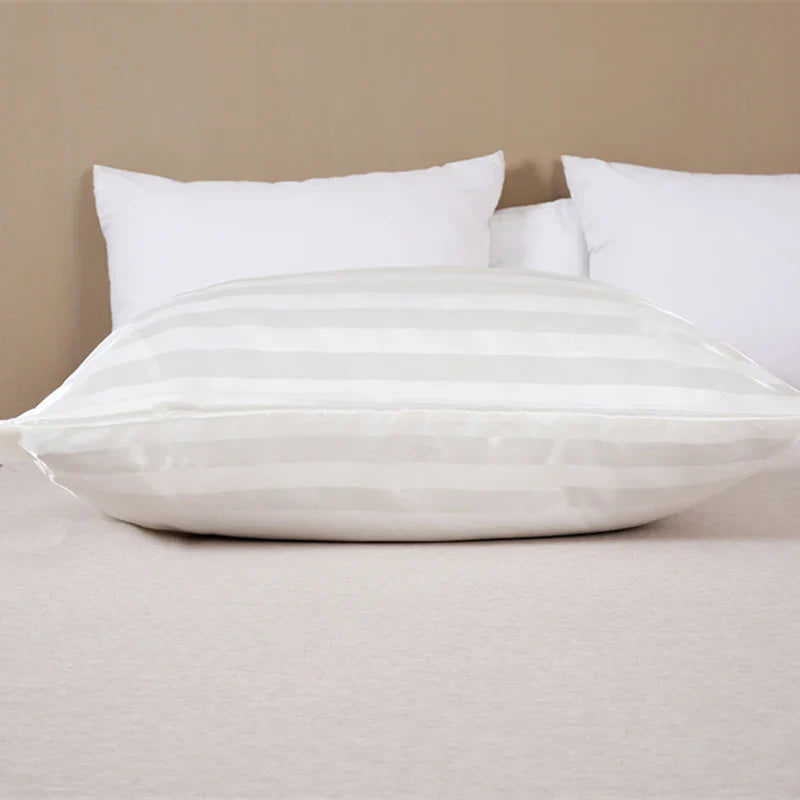 Afralia™ Satin Stripes Pillowcase Queen High-quality Jacquard King Size Pillow Cover