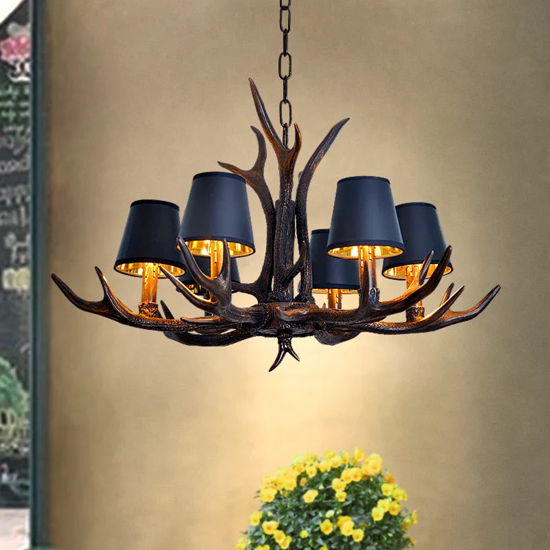 Afralia™ Antler Chandelier: Country Rustic Vintage Loft Lighting for Bedroom, Dining Room & Restaurant