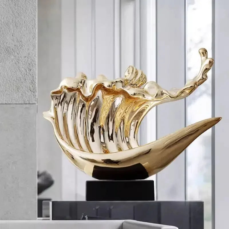 Afralia™ Wave Ornament Modern Minimalist Home Decoration Craft