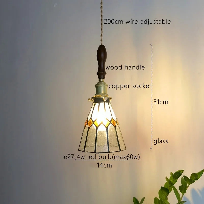 Afralia™ Japanese Style LED Pendant Light for Bedroom Kitchen Bar Restaurant