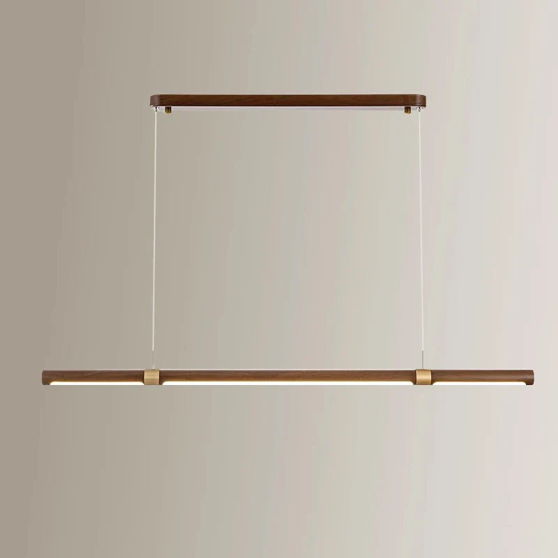 Afralia™ Luxury Walnut Pendant Lamp for Home Ceiling Dining Table Lighting