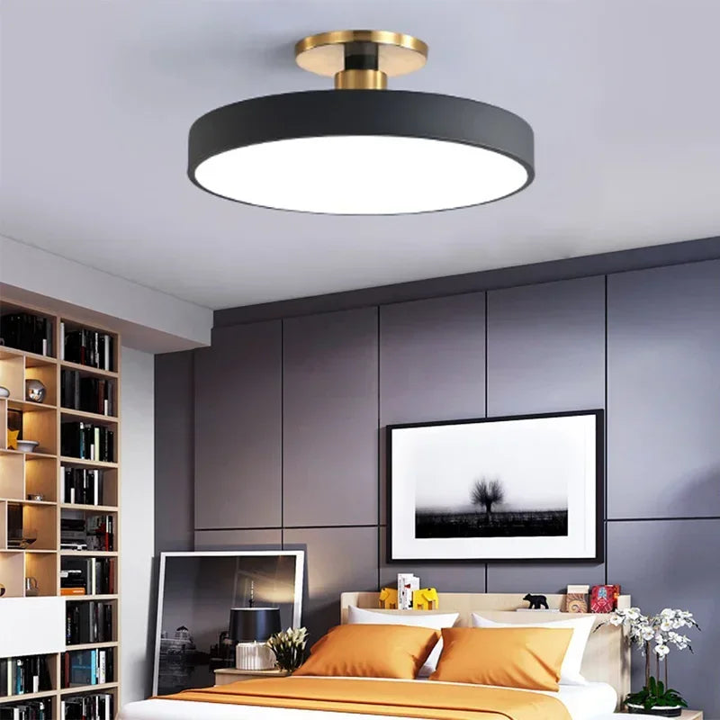 Afralia™ Modern Macaron Ceiling Chandelier - LED Ceiling Lights for Contemporary Indoor Lighting