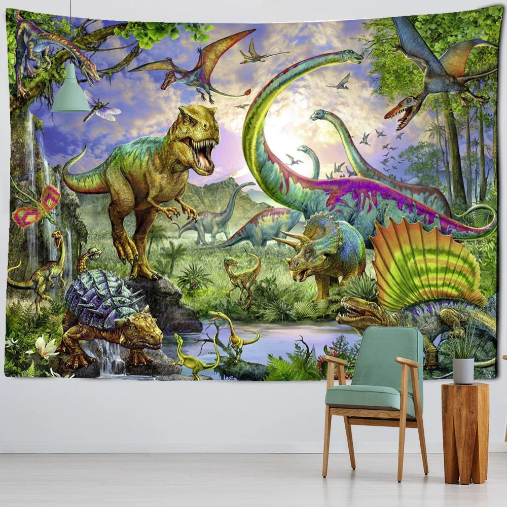 Afralia™ Jungle Animal Tapestry Wall Hanging: Bohemian Style Home Decor & Children's Room Art