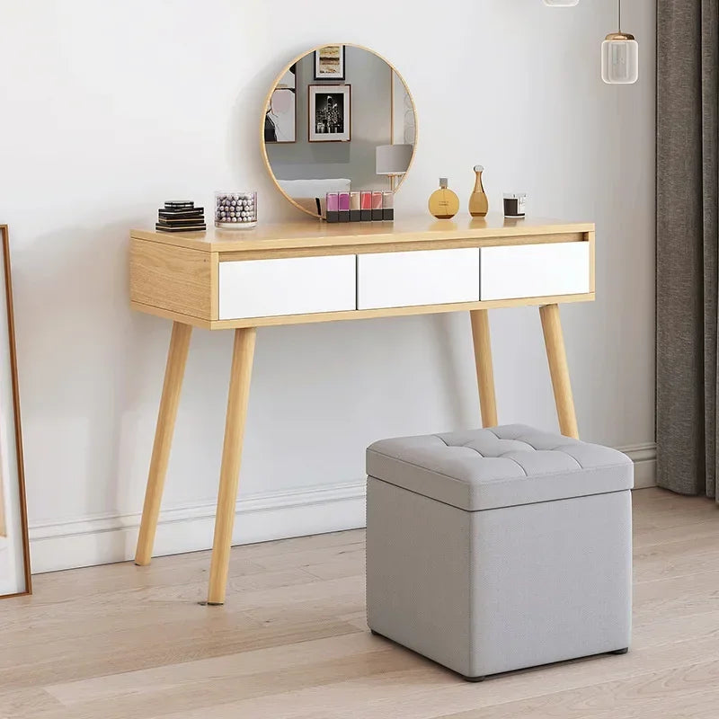 Afralia™ Small Storage Stool Ottoman Step Bench for Home, Sofa, Vanity - Portable & Stylish