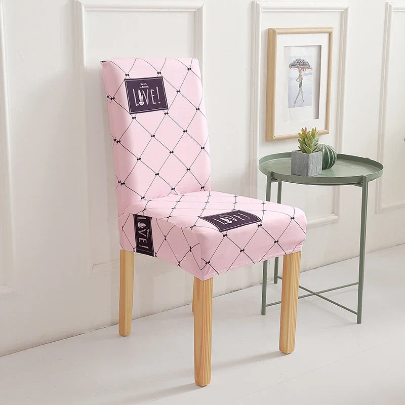 Svetanya Stretch Print Chair Cover by Afralia™ – Elastic Seat Slipcover