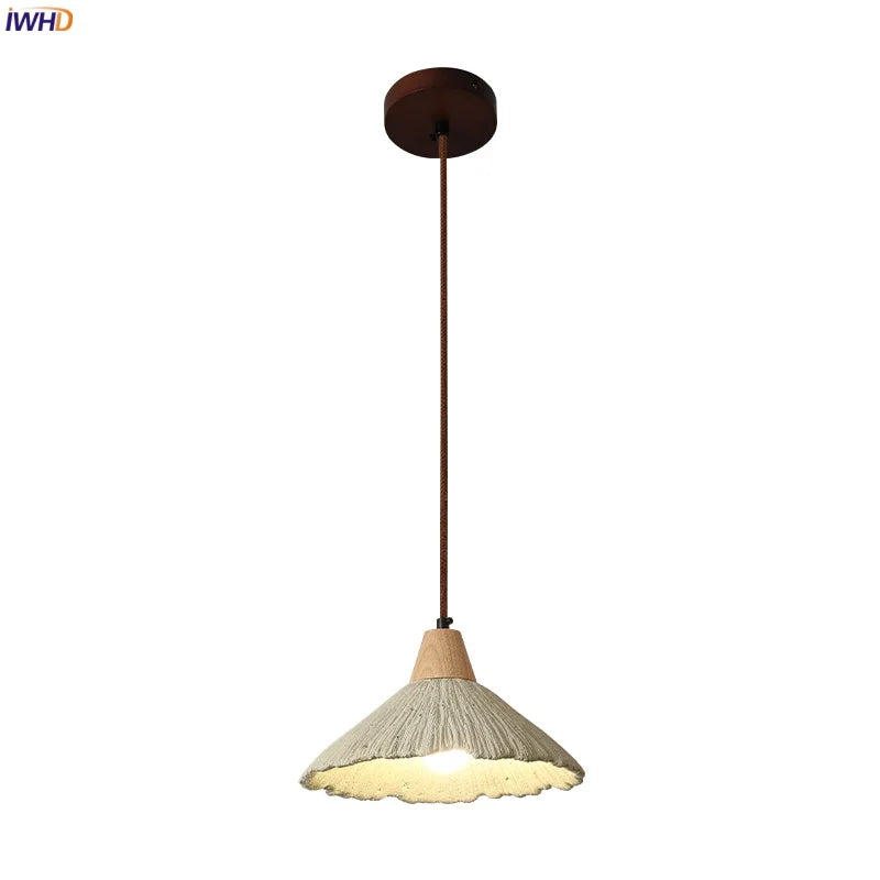 Afralia™ Vintage Micro Cement Pendant Lights - LED Interior Hanging Lamp for Living Room