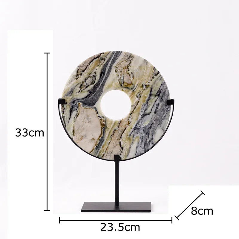 Afralia™ Marble Sculpture Desk Decoration Modern Crafts Home Room Aesthetics Decor