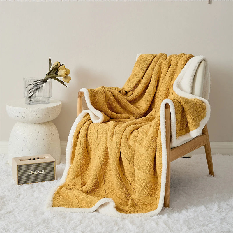 Afralia™ Luxury Winter Sherpa Quilt Blanket