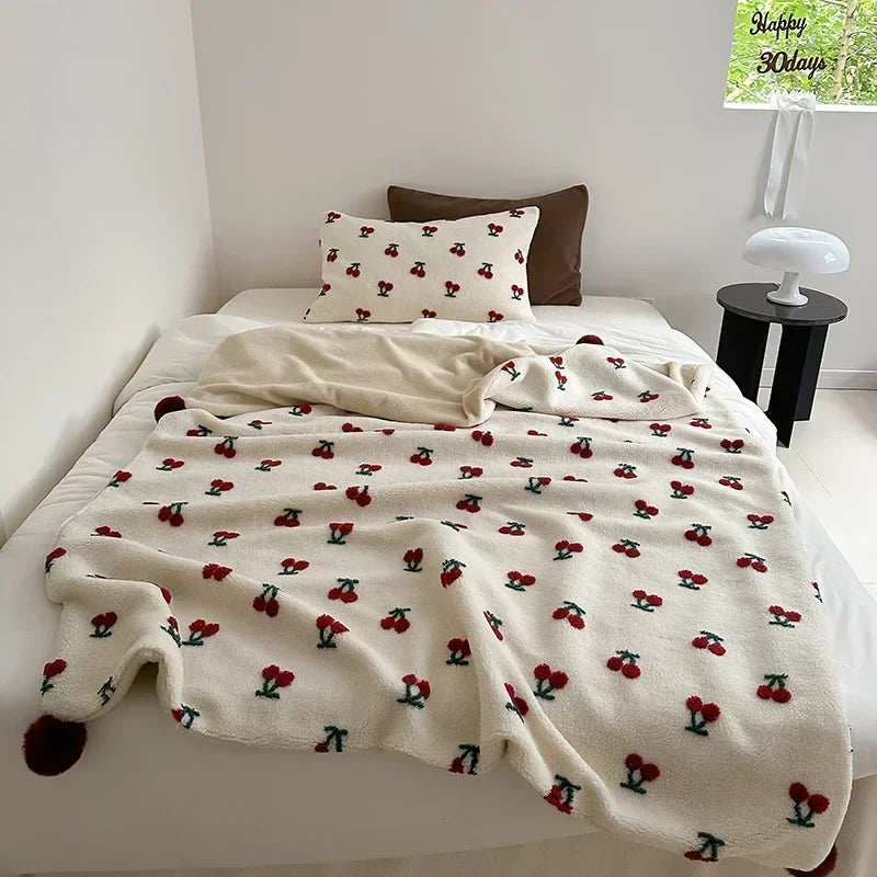 Afralia™ High Grade Sheep Rollie Loop Fleece Warm Sofa Blanket - Fluffy & Cozy Bed Throw