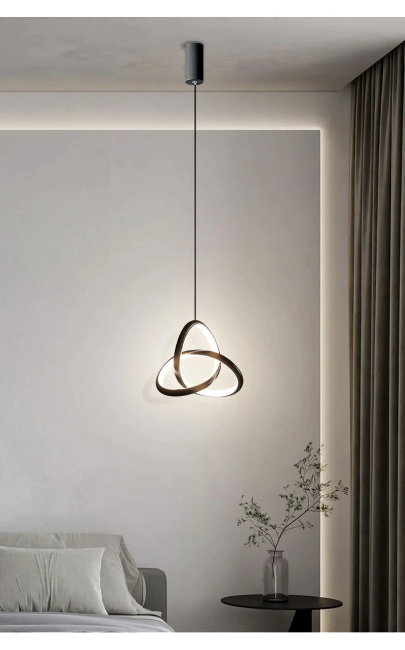 Afralia™ LED Minimalist Pendant Light Chandelier for Modern Decor Art in Bedroom Living Room