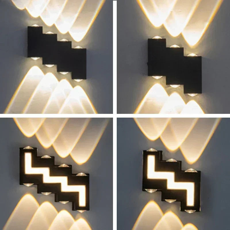 Afralia™ Outdoor Wall Light: Creative Design, High-quality Aluminum for Garden, Porch, Home Lighting