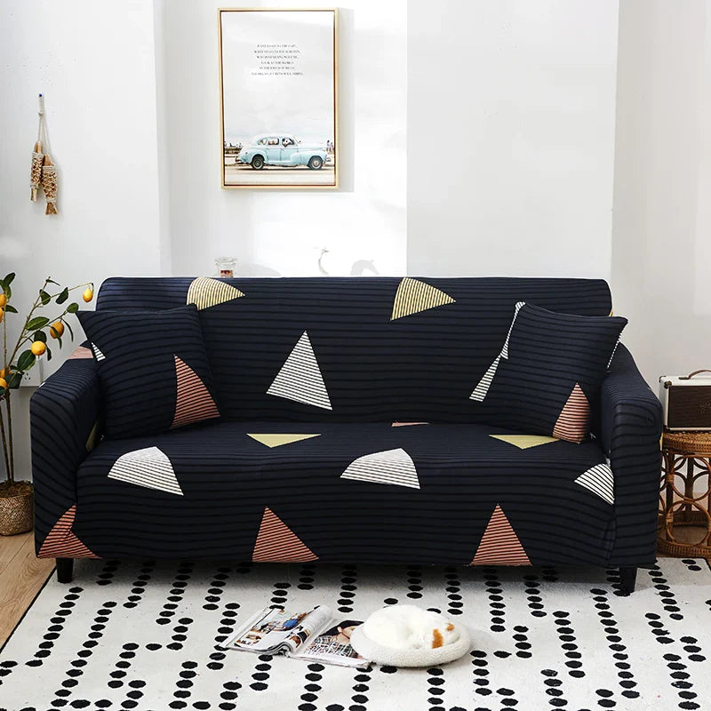 Afralia™ Stretch Sofa Cover Slipcover for 3 Seater Couch - Print Protector