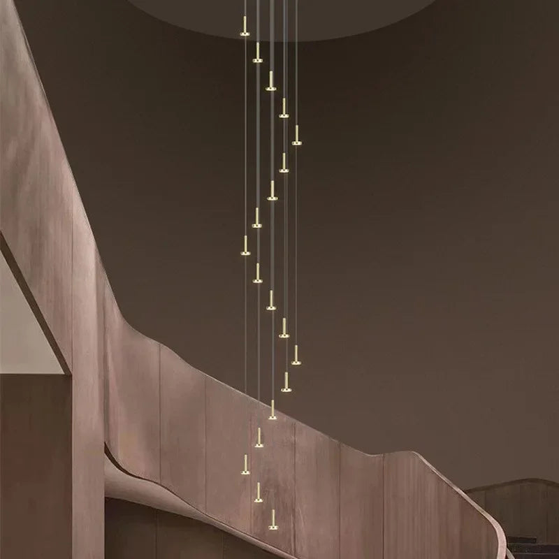 Afralia™ Minimalist Meteor Shower Chandelier: Modern Nordic Home Decor Lighting Fixture