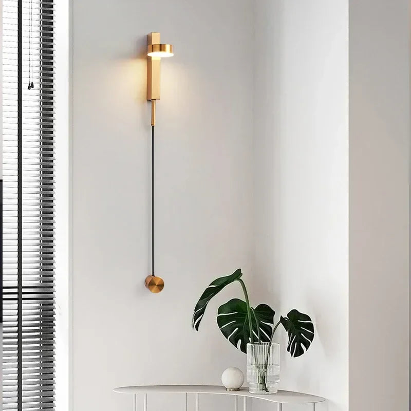 Afralia™ Modern Minimalist Nordic Wall Lamp for Bedroom, Living Room, and Aisle