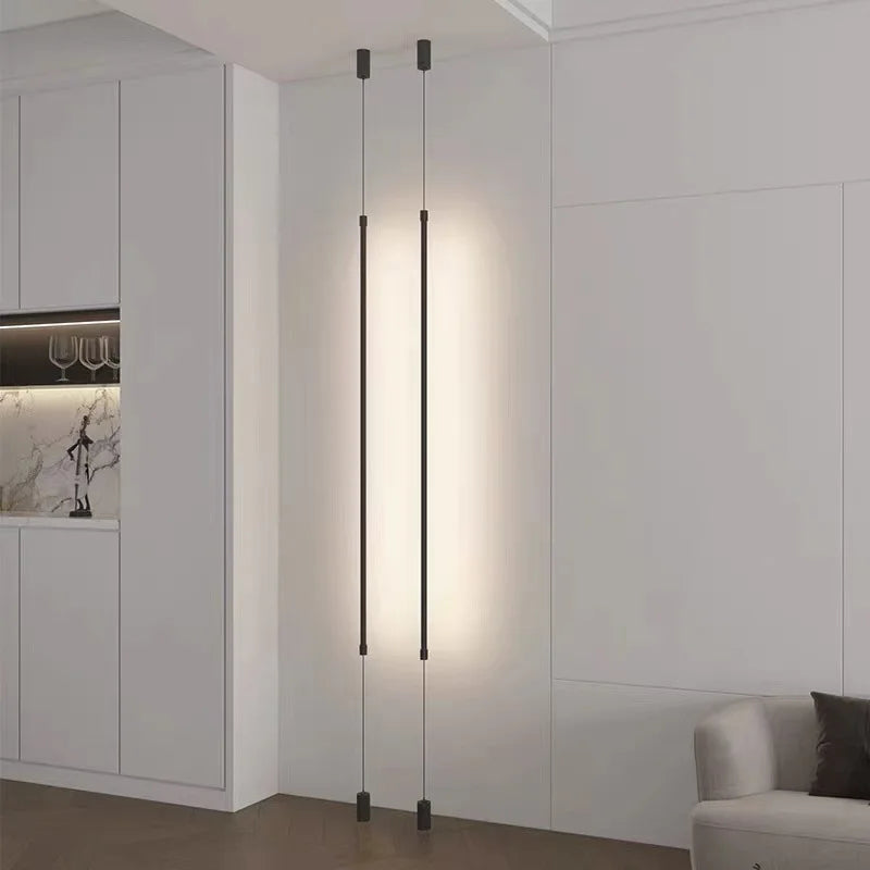 Afralia™ Slim Line LED Pendant Light for Living Room and Bedroom