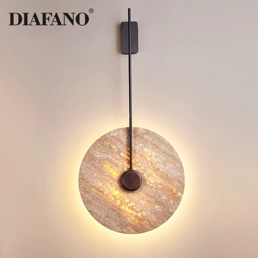 Afralia™ Yellow Cave Stone Wall Lamp LED Decorative Light for Living Room and Bedroom