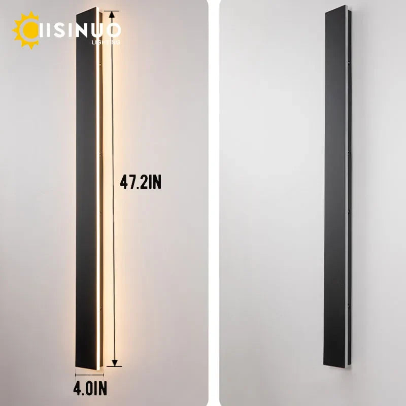 Afralia™ Outdoor Black Wall Sconce with Dimmer Switch for Bright Garden Lighting