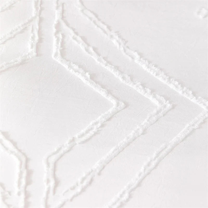 Afralia™ Geometric Cut Flowers Duvet Cover Set King Size High Quality Bedding