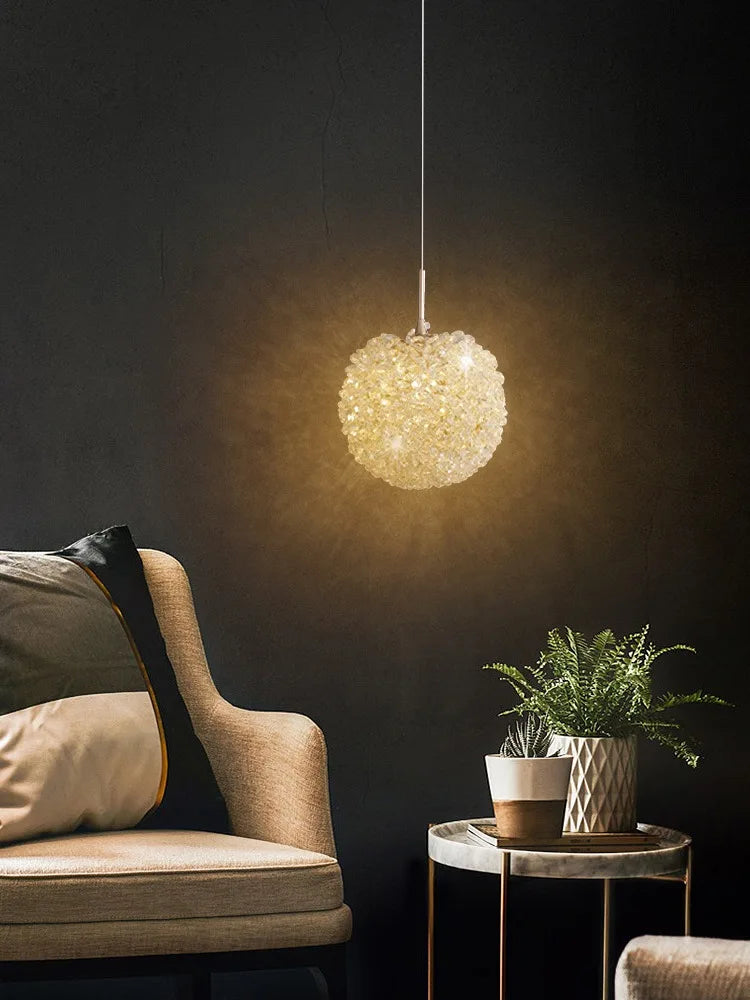 Afralia™ Luxury Pineapple Crystal Pendant Lamp for Modern Villa Lighting