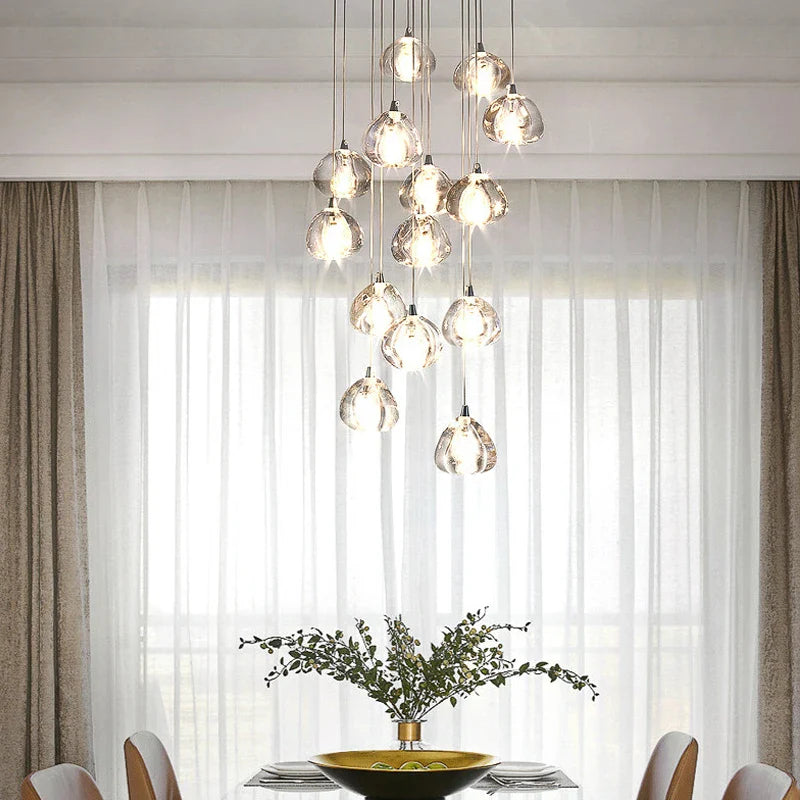 Afralia™ Crystal LED Chandelier for Luxe Living Spaces