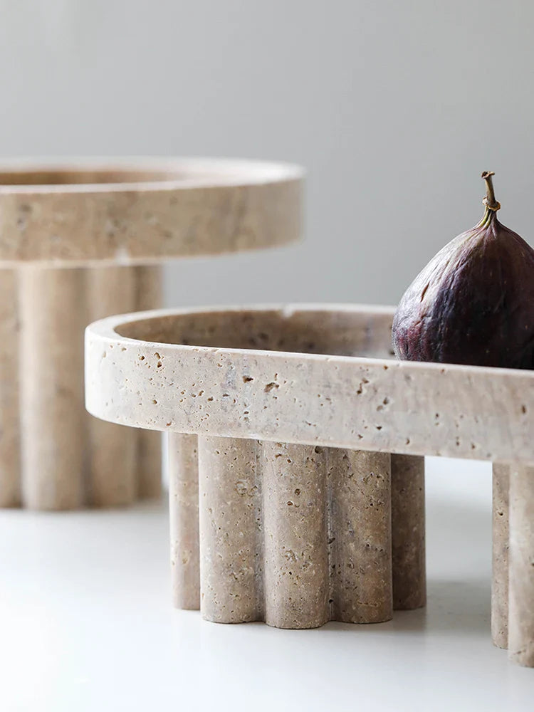 Afralia™ Marble Vanity Tray with Legs: Elegant Stone Decor for Coffee Table and Vanity.