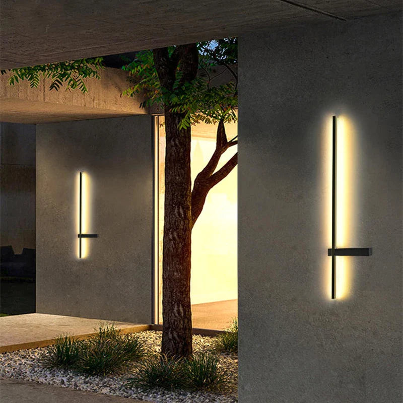 Afralia™ Outdoor LED Wall Light Waterproof Aluminum Sconce for Porch Patio Bedroom