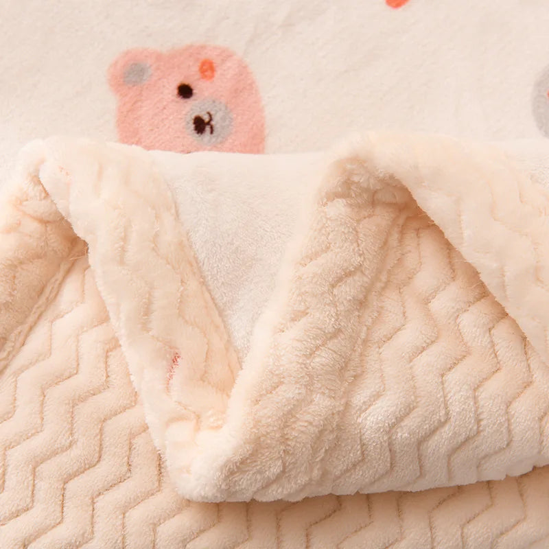 Afralia™ Soft Warm Fleece Printed Blanket - Cozy Lamb Wool Single Duvet