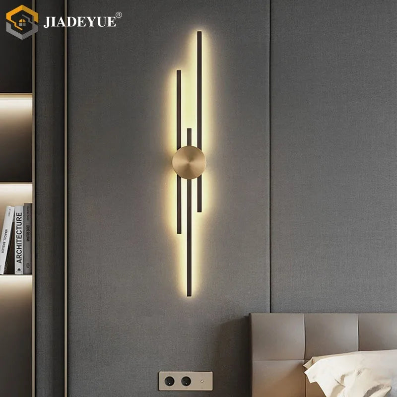 Afralia™ LED Long Wall Lamp: Modern Nordic Design for Living Room, Bedroom, Aisle