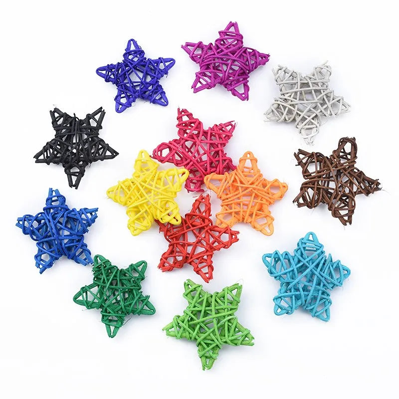 Afralia™ Rattan Star Straw Bridal Wedding Christmas Home Decor Festival Supplies