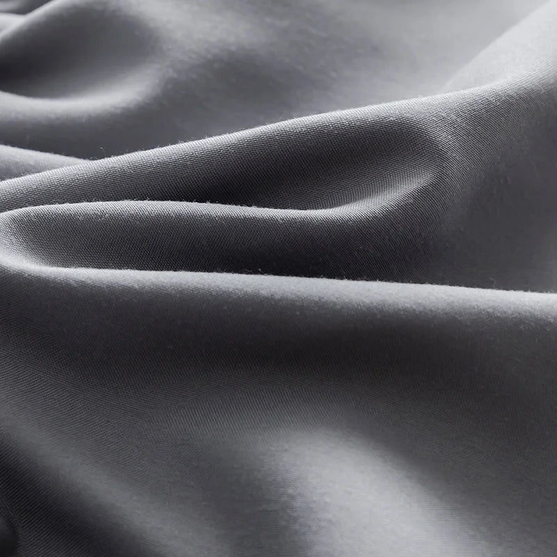 Afralia™ Solid Color Fitted Sheet for Twin Full Queen King Mattresses