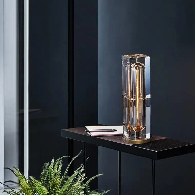 Afralia™ Nordic Crystal Desk Lamp - Luxury LED Lighting for Home Decor & Bedroom