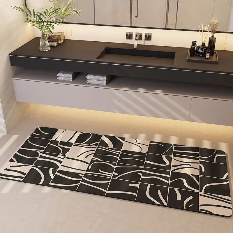 Afralia™ Minimalist Diatom Ooze Bathroom Mat: Super Absorbent, Durable & Anti-Slip