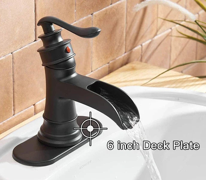 Afralia™ 6 inch Deck Plate for Bathroom Faucet, Sink Mounting Escutcheon 4014