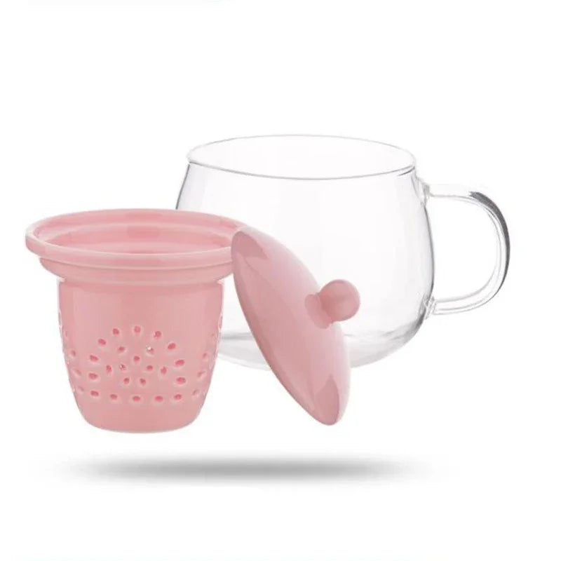 Afralia™ Glass Teapot Set with Ceramic Filter, Heat Resistant for Puer Tea Infusion