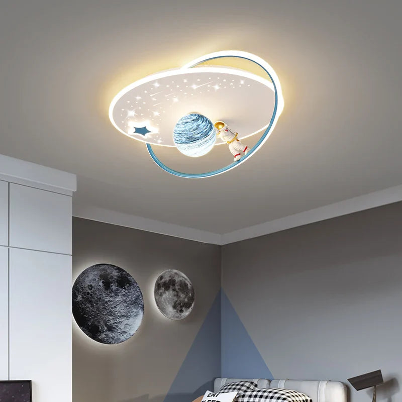 Afralia™ Nordic Kids LED Ceiling Chandelier for Bedroom Decor